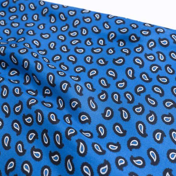 Maje Satin Romper Blue Paisley Ilona Playsuit Size EU 36 - Picture 12 of 16